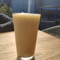 Mango shake  #Veganuary at Capuchino Cafe in La Paz