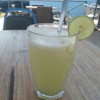 Pineapple and Limon limonade at Capuchino Cafe in La Paz