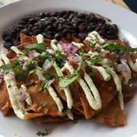 Chilaquiles  at Capuchino Cafe in La Paz