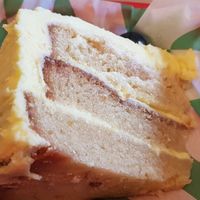 Lemon cake at FacePlant Foods in Edinburgh