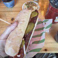 Tempeh rib sandwich   at FacePlant Foods in Edinburgh