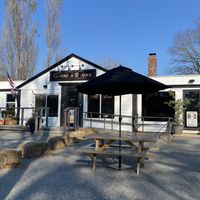 Outdoor seating  at Corner Store in Orleans