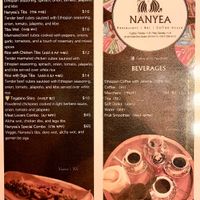 Menu with marked vegan options - 2 at Nanyea Restaurant Coffee House & Bar in Dayton