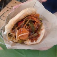 Vegetable arepa at Anchoita del Pana in Malaga