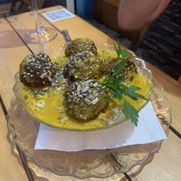 “Meatballs” and curry  at Anchoita del Pana in Malaga