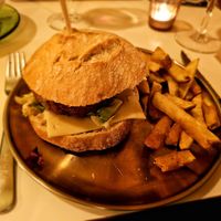 Voodoo no-chicekn burger. at Voodoo Restaurant in Badajoz