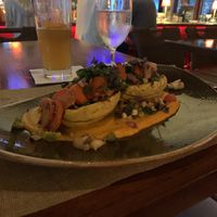 Delicata squash- amazing dish! I loved it. Well thought out with balanced flavors. Perfect   at Avalon Grille in Santa Catalina Island