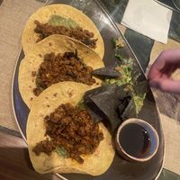 Soyrizo Tacos $27  at Avalon Grille in Santa Catalina Island