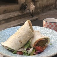 Falafel wrap   at Nishta in Dubrovnik