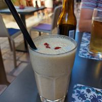 Banana goji berry smoothie at Nishta in Dubrovnik
