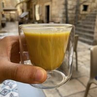 Turmeric latte  at Nishta in Dubrovnik