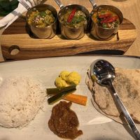 Curry platter  at Nishta in Dubrovnik