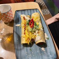 Main course: Tempehritos at Nishta in Dubrovnik