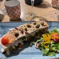 Main course: RAW Zucchini lasagne at Nishta in Dubrovnik