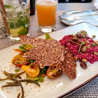 Beetroot tartar at Nishta in Dubrovnik