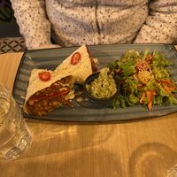 Tachos with soya beans  at Nishta in Dubrovnik
