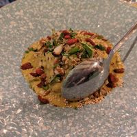 Cauliflower Crunch - a big piece of cauliflower topped with spiced sauce at Nishta in Dubrovnik