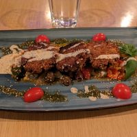Lentil cakes at Nishta in Dubrovnik