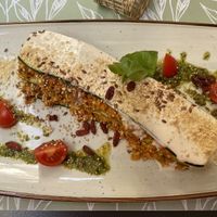 raw zucchini lasagne  at Nishta in Dubrovnik