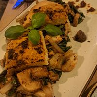Appetizer: Falafel with Mushrooms at Nishta in Dubrovnik