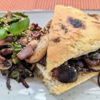Focaccia at Nishta in Dubrovnik