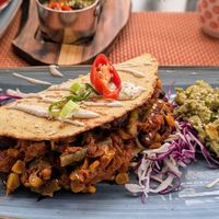 Tempeh tacos at Nishta in Dubrovnik