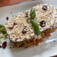 Raw lasagne   at Nishta in Dubrovnik