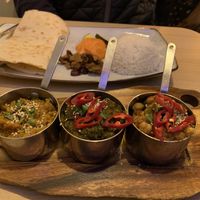 Curry platter  at Nishta in Dubrovnik