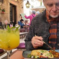 Chilly weather, but worth the wait. at Nishta in Dubrovnik