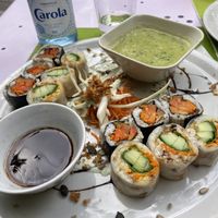 Asian platter 🍽  at Délices Veggies in Metz