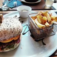 Forget meat - homemade burger at Délices Veggies in Metz