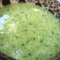 Gazpacho Gurke/Avocado/Orange   at Délices Veggies in Metz