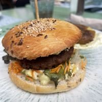 Beyond Meat burger  at Délices Veggies in Metz