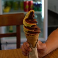 "Italian" style vegan ice cream: soft and refreshing! at Délices Veggies in Metz