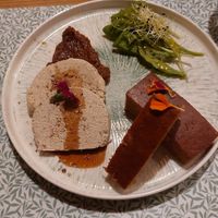 Vorspeise Foix gras (aus Tofu) at Délices Veggies in Metz