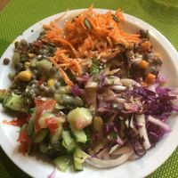 House salad at Délices Veggies in Metz