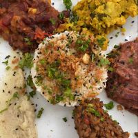 Assiette degustation at Délices Veggies in Metz