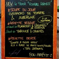 Menu of the day at Délices Veggies in Metz