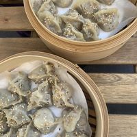 vegan dumplings  at Para Bar in Poznan