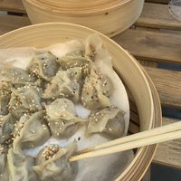 vegan dumplings  at Para Bar in Poznan