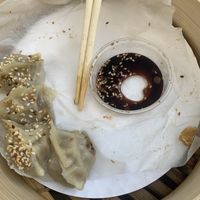 vegan dumplings  at Para Bar in Poznan