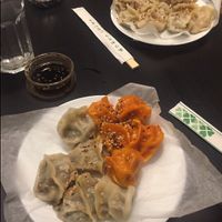 lentil and pumpkin dumplings at Para Bar in Poznan