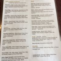 menu - the spinach wrap is vegan and any sandwich can be customized at Stella's in Cle Elum