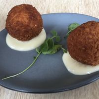 Awesome arrancini at The Club Car in Nantucket