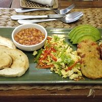Big vegan fry up. at New Leaf Eatery in Siem Reap