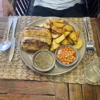 Vegan sausage roll  at New Leaf Eatery in Siem Reap