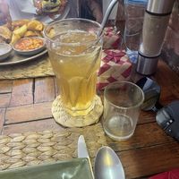 Iced Jasmine tea (not sweet, true tea)  at New Leaf Eatery in Siem Reap