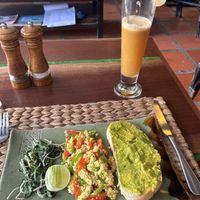 Scrambled tofu with avocado toast  at New Leaf Eatery in Siem Reap