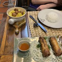 Spring rolls   at New Leaf Eatery in Siem Reap