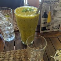 Mango and passion fruit (but weird but enjoyed it as I drank more) at New Leaf Eatery in Siem Reap